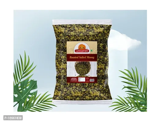 Ghotaram Sprouted Popular Roasted Green Moong Whole Namkeen Snack | Roasted Mung Bean Green Gram | Rich in Protein | No Additives | Evening Teatime wholesome snack Ready to Eat-900g x 1Pack-thumb5