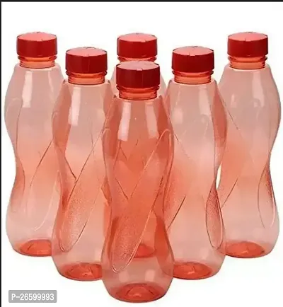 Stylish Plastic Water Bottles, Pack Of 6