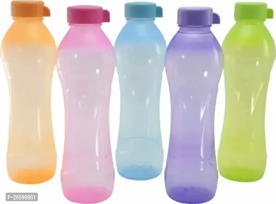 Stylish Plastic Water Bottles, Pack Of 5-thumb0