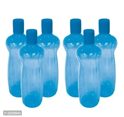 Stylish Plastic Water Bottles, Pack Of 6