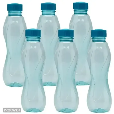 Stylish Plastic Water Bottles, Pack Of 6