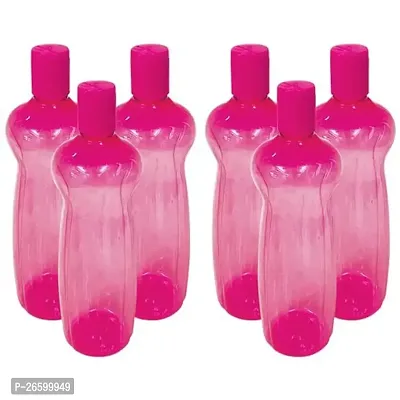 Stylish Plastic Water Bottles, Pack Of 6-thumb0