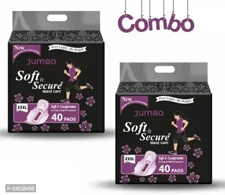 SOFT  SECURE MAXI CARE XXXL JUMBO PADS-40 PADS (PACK OF 2)-thumb0