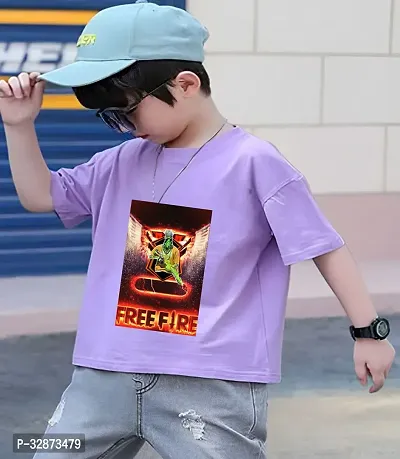 Stylish Polyester Printed Tshirt for Kid Boy-thumb0