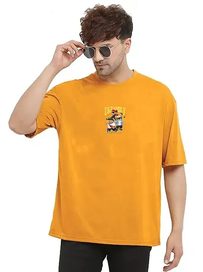 Reliable Polyester Printed Round Neck T-Shirt For Men