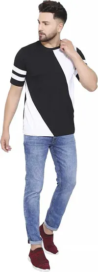 Kushi Flyer Half Sleeve Multicolor Regular Length Men Tshirt Pack of 2 (XXL, Black White Maroon Black)-thumb3
