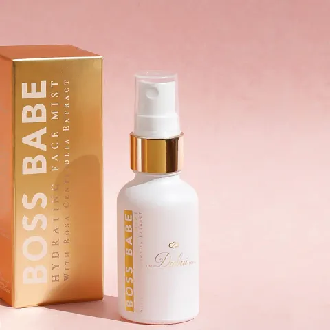 THE Dubai DOLLS Boss Babe Face Mist For Women Rose Purified Water Perfect for Dry Skin, Enhances Glow, Tightening Natural Toner Spray for Glowing Skin ndash; 30ML
