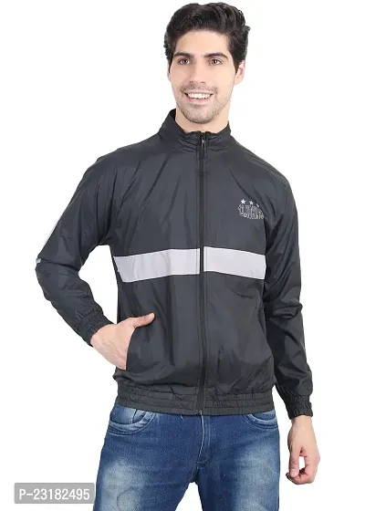 Mens Lightweight Black Sports Jacket