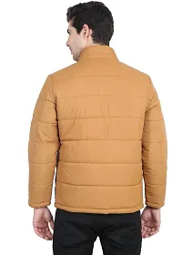 Mens Puffer Quilted Bomber Navy Jacket-thumb2