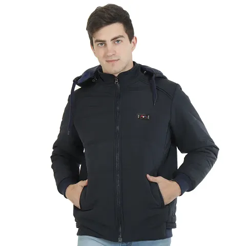 Puffer Bomber Hooded Jacket For Men