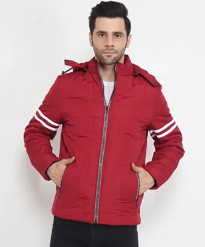 Puffer Bomber Hooded Jacket For Men