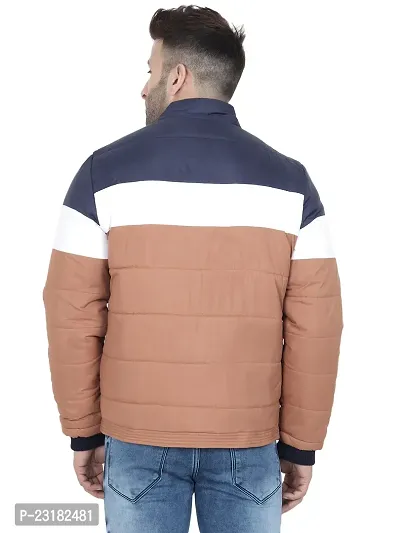 Mens Puffer Tailored Bomber Navy Colour Jacket-thumb3