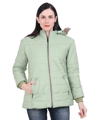 Stylish Fancy Designer Nylon Solid Jacket For Women