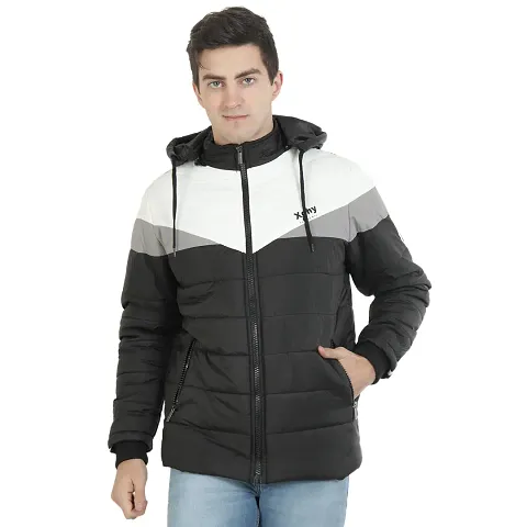 Puffer Bomber Hooded Jacket For Men