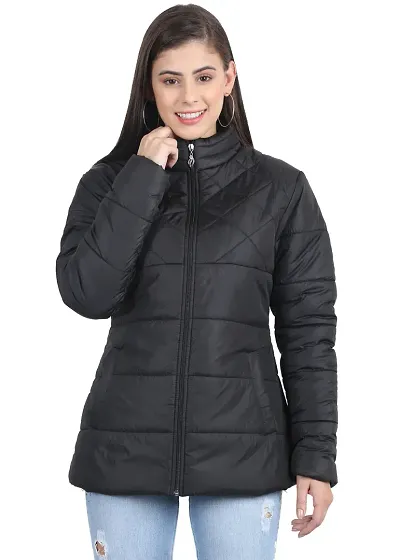 Stylish Fancy Designer Nylon Solid Jacket For Women