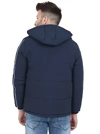 Mens Puffer Tailored Bomber Navy Colour Jacket-thumb2