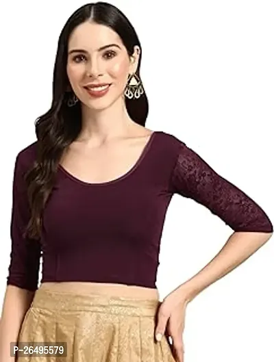 Reliable Brown Satin Stitched Blouses For Women