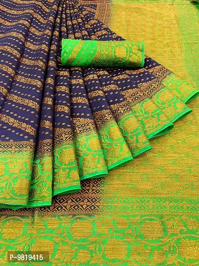 Exclusive Banarasi Silk Jacquard Sareenbsp;-thumb0