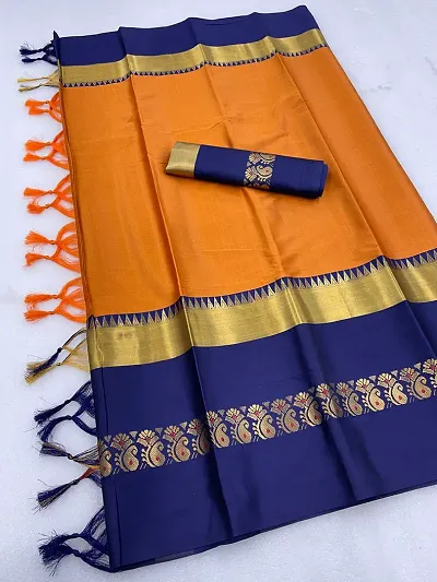 Festive Wear Banarasi Silk Jacquard Work Saree With Weaving Blouse Piece For Women