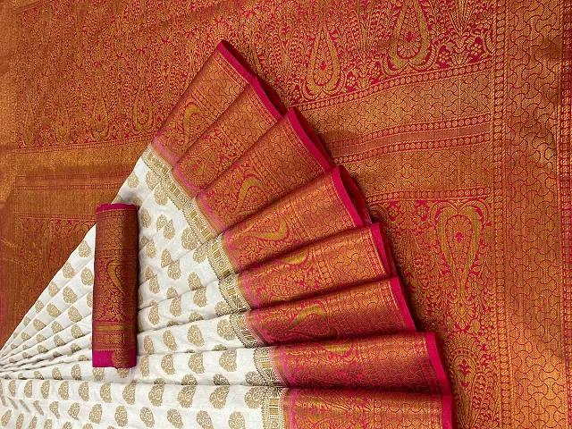 Exclusive Glamorous Silk Zari Weaving Banarasi Saree