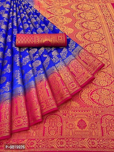 Stunning Banarasi Silk Zari Weaving Regular Sareenbsp;-thumb0