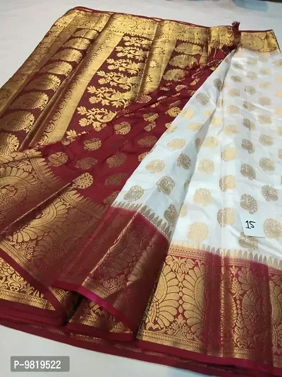 Exclusive Glamorous Silk Zari Weaving Banarasi Saree-thumb0