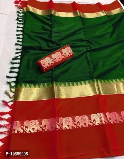 Stunning Banarasi Silk Zari Weaving Regular Saree With Blouse Piece For Women