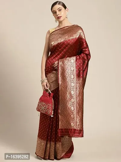 Banarasi Silk Jacquard work Saree with weaving Blouse Piece