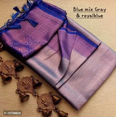 Kanjeevaram Art Silk Woven Design Saree with Blouse Piece