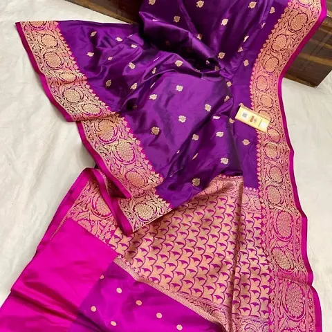 Elegant Silk Blend Saree with Blouse piece 