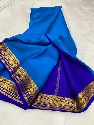 Mysore Silk Zari Woven Design Sarees with Blouse Piece