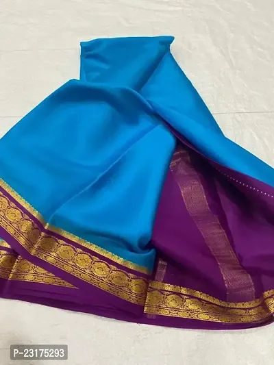 Mysore Silk Zari Woven Design Sarees with Blouse Piece