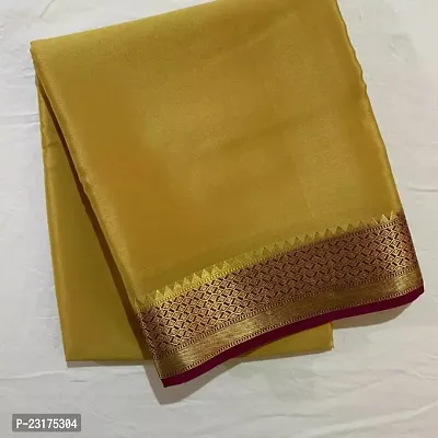Mysore Silk Zari Woven Design Sarees with Blouse Piece-thumb0