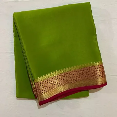 Mysore Silk Zari Woven Design Sarees with Blouse Piece