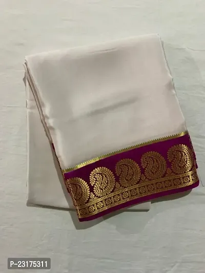 Mysore Silk Zari Woven Design Sarees with Blouse Piece