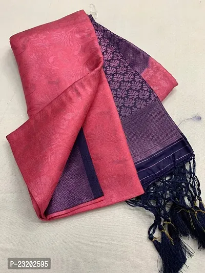 Silk Blend Kanjeevaram Saree with Blouse Piece