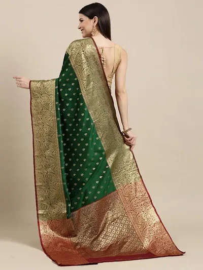 Hot Selling Silk Blend Saree with Blouse piece 