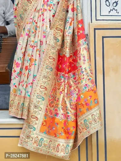 Banarasi Soft Silk Jacquard Saree with Blouse piece