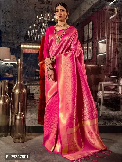 Banarasi Soft Silk Jacquard Saree with Blouse piece