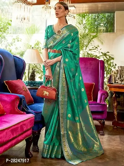 Banarasi Soft Silk Jacquard Saree with Blouse piece