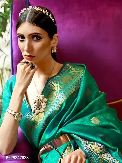 Banarasi Soft Silk Jacquard Saree with Blouse piece