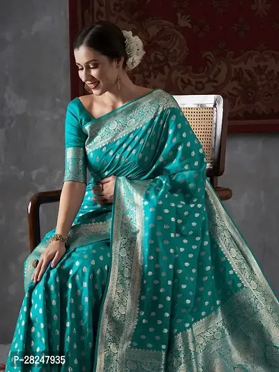 Banarasi Soft Silk Jacquard Saree with Blouse piece