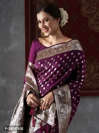 Banarasi Soft Silk Jacquard Saree with Blouse piece