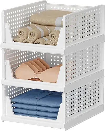 Foldable Plastic Clothes Storage Drawers