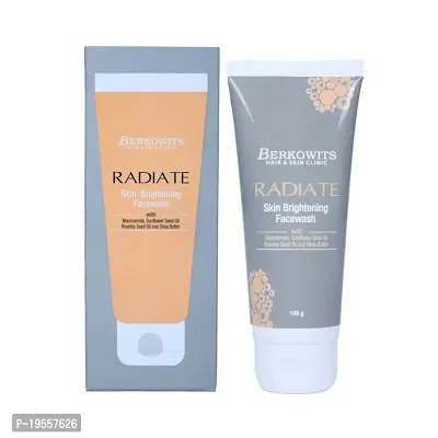 Radiate Skin Brightening Face wash with Niacinamide and Shea Butter for Glowing and Younger Skin(100g).