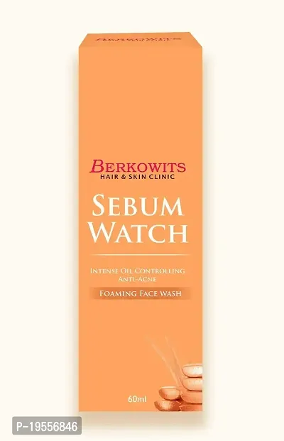 Berkowits Hair  Skin Clinics Sebum Watch Anti Acne Foaming Facewash With Aloe Extract 60 ml-thumb2