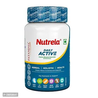 Nutrela Daily Active Multivitamin for Men  Women with Brain, Eye  Heart Health - 60 Vegetarian Capsules pack of 2-thumb2