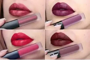 Ultra Smooth Non Transfer Liquid Matte Red Edition Lipstick Pack of 4-thumb2