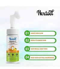 Nextset Vitamin C Foaming Facewash-150 Ml, Pack Of 2-thumb1