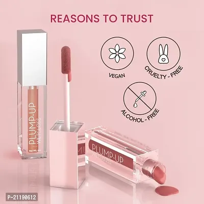 Swiss Beauty Plump-Up Wet Lightweight Lip Gloss With High Shine Glossy Finish For Fuller And Plump Lips | Shade- Popsicle, 2Ml|-thumb4